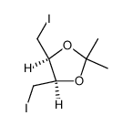 cis-4,5-di(iodomethyl)-2,2-dimethyl-1,3-dioxolane结构式