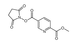 5-O-(2,5-dioxopyrrolidin-1-yl) 2-O-methyl pyridine-2,5-dicarboxylate结构式