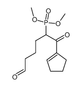 dimethyl (1-(cyclopent-1-en-1-yl)-1,6-dioxohexan-2-yl)phosphonate Structure