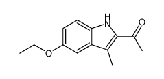 Ethanone, 1-(5-ethoxy-3-methyl-1H-indol-2-yl)- (9CI)结构式