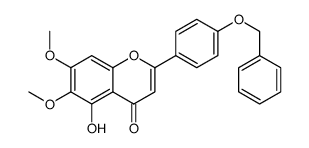 2-(4-(benzyloxy)phenyl)-5-hydroxy-6,7-dimethoxy-4H-chromen-4-one结构式