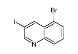 5-溴-3-碘喹啉结构式