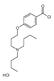 4-[3-(dibutylamino)propoxy]benzoyl chloride,hydrochloride Structure