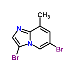 3,6-Dibromo-8-methylimidazo[1,2-a]pyridine结构式