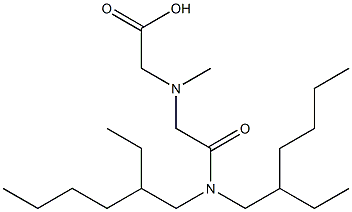 2-((2-(bis(2-ethylhexyl)amino)-2-oxoethyl)(methyl)amino)acetic acid Structure