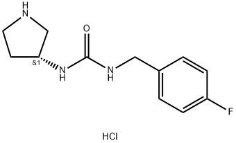 (R)-1-(4-Fluorobenzyl)-3-(pyrrolidin-3-yl)urea hydrochloride Structure