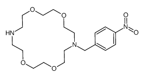 7-[(4-nitrophenyl)methyl]-1,4,10,13-tetraoxa-7,16-diazacyclooctadecane Structure