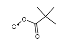 trimethyl acetyl peroxy radical Structure