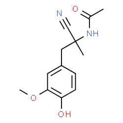 (-)-N-(alpha-cyano-4-hydroxy-3-methoxy-alpha-methylphenethyl)acetamide picture