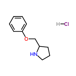 2-(Phenoxymethyl)pyrrolidine hydrochloride (1:1)结构式