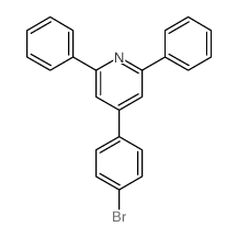 4-(4-溴苯基)-2,6-二苯基吡啶结构式