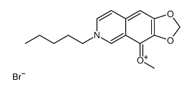 4-methoxy-6-pentyl-[1,3]dioxolo[4,5-g]isoquinolin-6-ium,bromide Structure