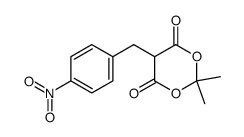 5-(4-nitrobenzyl)-2,2-dimethyl-[1,3]dioxane-4,6-dione Structure