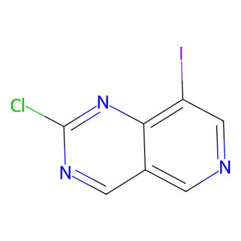 2-Chloro-8-iodopyrido[4,3-d]pyrimidine Structure