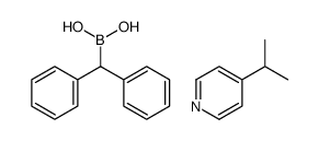 benzhydrylboronic acid,4-propan-2-ylpyridine Structure