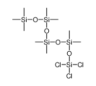 trichloro-[[[dimethyl(trimethylsilyloxy)silyl]oxy-dimethylsilyl]oxy-dimethylsilyl]oxysilane结构式