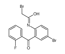 2-bromo-N-[4-bromo-2-(2-fluorobenzoyl)phenyl]acetamide structure