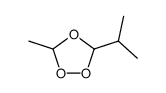 3-isopropyl-5-methyl-[1,2,4]trioxolane结构式