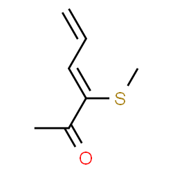 3,5-Hexadien-2-one, 3-(methylthio)-, (Z)- (9CI)结构式