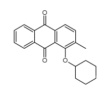 1-Cyclohexoxy-2-methyl-9,10-anthraquinone结构式