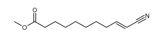 methyl 10-cyanoundec-10-enoate结构式