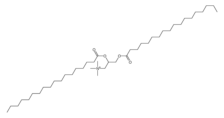 2,3-di(octadecanoyloxy)propyl-trimethylazanium结构式