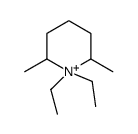 1,1-diethyl-2,6-dimethylpiperidin-1-ium Structure