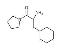 (2S)-2-amino-3-cyclohexyl-1-pyrrolidin-1-ylpropan-1-one结构式