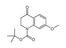 TERT-BUTYL 7-METHOXY-4-OXO-3,4-DIHYDROQUINOLINE-1(2H)-CARBOXYLATE Structure