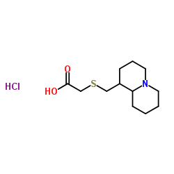 [(Octahydro-2H-quinolizin-1-ylmethyl)sulfanyl]acetic acid hydrochloride (1:1) Structure