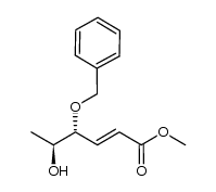 methyl (4R,5S)-4-benzyloxy-5-hydroxy-2(E)-hexenoate Structure