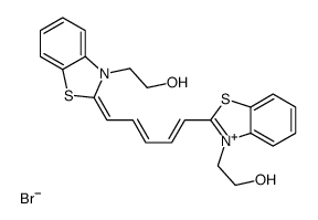 3-(2-hydroxyethyl)-2-[5-[3-(2-hydroxyethyl)-3H-benzothiazol-2-ylidene]penta-1,3-dienyl]benzothiazolium bromide picture