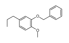 1-methoxy-2-phenylmethoxy-4-propylbenzene结构式