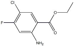 2-Amino-5-chloro-4-fluoro-benzoic acid ethyl ester Structure