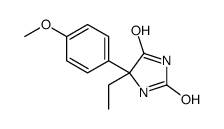 5-ethyl-5-(4-methoxyphenyl)imidazolidine-2,4-dione结构式