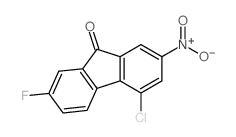 9H-Fluoren-9-one,4-chloro-7-fluoro-2-nitro- Structure