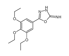 5-(3,4,5-triethoxyphenyl)-1,3,4-oxadiazol-2-amine结构式