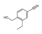 3-乙基-4-(羟甲基)苄腈结构式