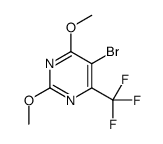 5-bromo-2,4-dimethoxy-6-(trifluoromethyl)pyrimidine结构式