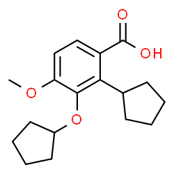 2-Cyclopentyl-3-(cyclopentyloxy)-4-methoxybenzoic acid picture