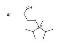 Pyrrolidinium, 1-(3-hydroxypropyl)-1,2,5-trimethyl-, bromide Structure