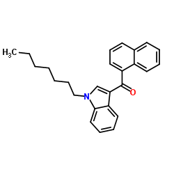 (1-Heptyl-1H-indol-3-yl)(1-naphthyl)methanone结构式
