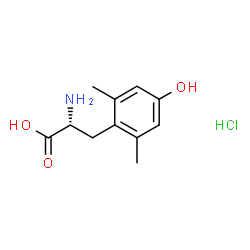 (R)-2-氨基-3-(4-羟基-2,6-二甲基苯基)丙酸盐酸盐结构式