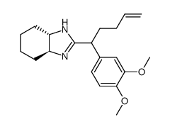 (3aS,7aS)-2-(1-(3,4-dimethoxyphenyl)pent-4-en-1-yl)-3a,4,5,6,7,7a-hexahydro-1H-benzo[d]imidazole结构式