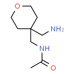 Acetamide,N-[[4-(aminomethyl)tetrahydro-2H-pyran-4-yl]methyl]-结构式