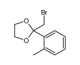 2-(bromomethyl)-2-(2-methylphenyl)-1,3-dioxolane结构式