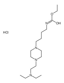 ethyl N-[4-[4-[2-(diethylamino)ethyl]piperazin-4-ium-1-yl]butyl]carbamate,chloride Structure