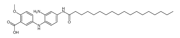 5-(2-Amino-4-octadecanoylamino-phenylamino)-2-methoxy-benzoic acid结构式