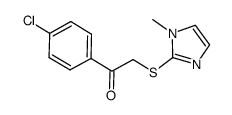 (1-methylimidazol-2-ylthiomethyl)-(4-chlorophenyl)-ketone Structure
