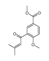 methyl 4-methoxy-3-(3-methylbut-2-enoyl)benzoate Structure